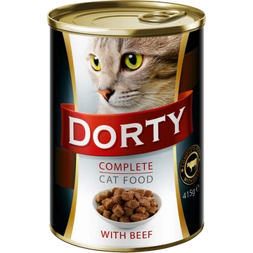 Dorty nedves macskaeledel  415 g marha ragu szószban