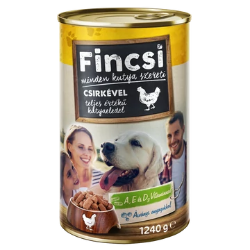 Fincsi kutya konzerv 1240 g csirke 