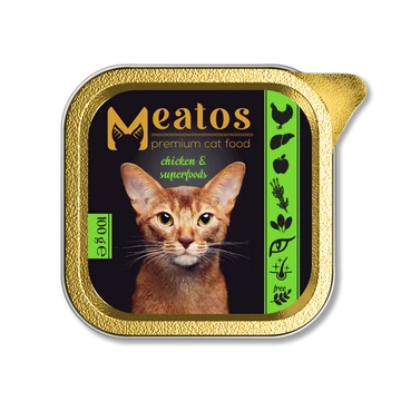 Meatos macska alutálka 100 g csirke- szuperfood