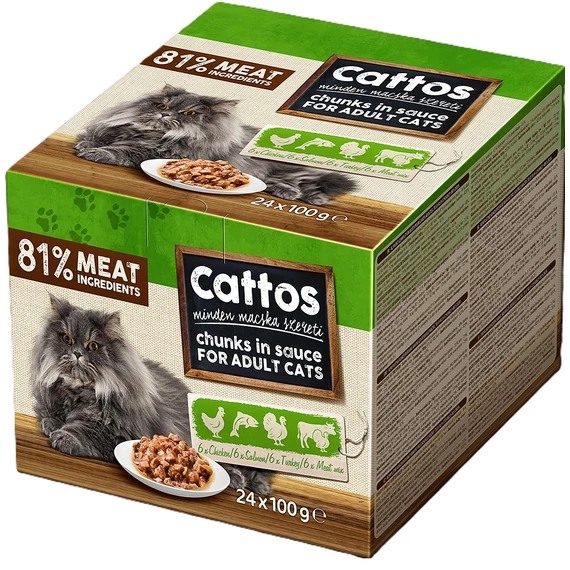 Cattos macska 24x100 g alutasak